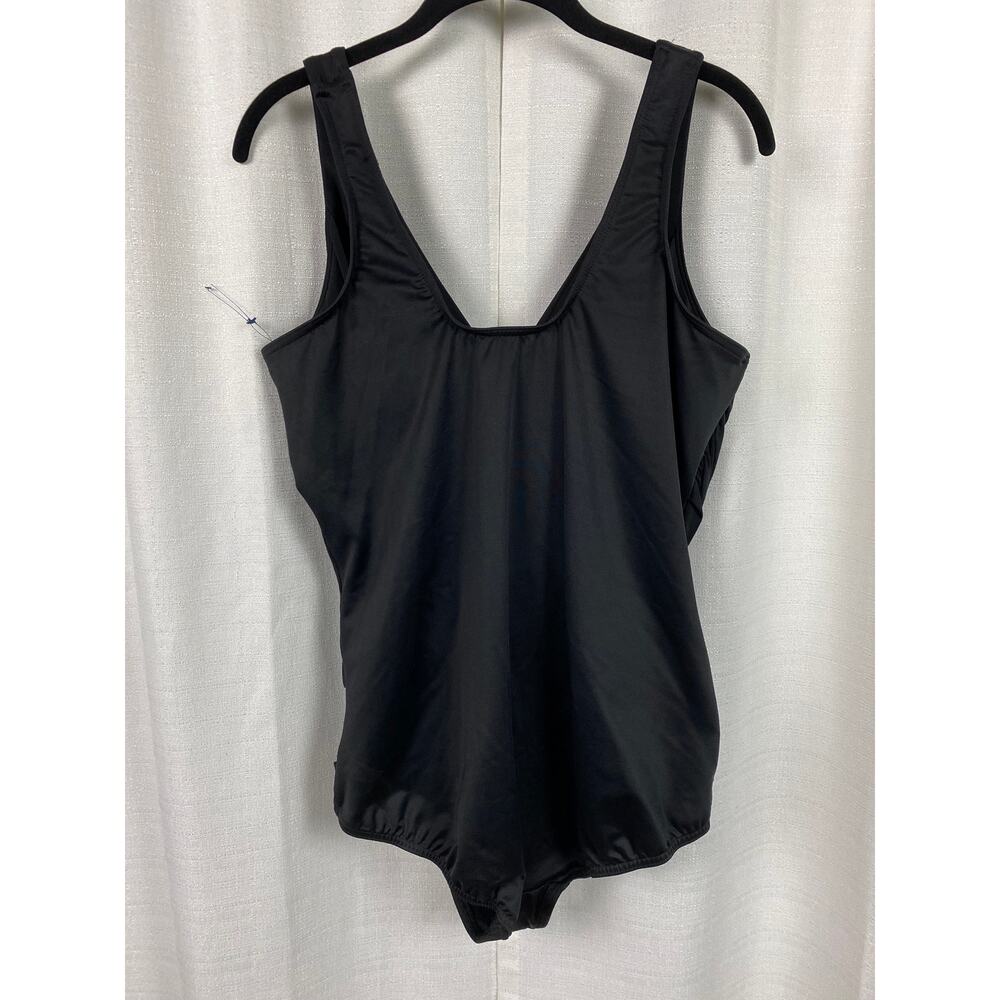 Miraclesuit Black Crossover One Piece Swimsuit Sz.20W NWOT - Picture 10 of 16